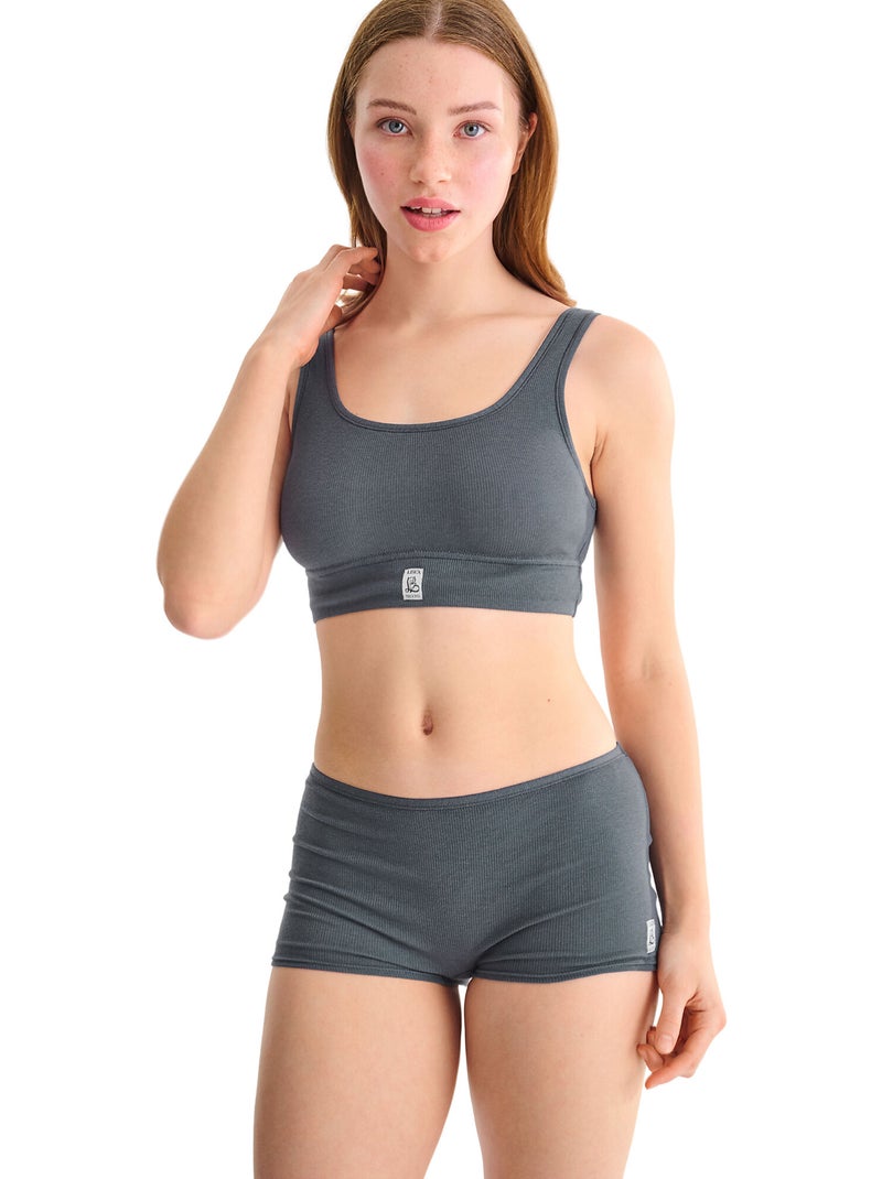 Boxer FREEDOM Gris - Kiabi