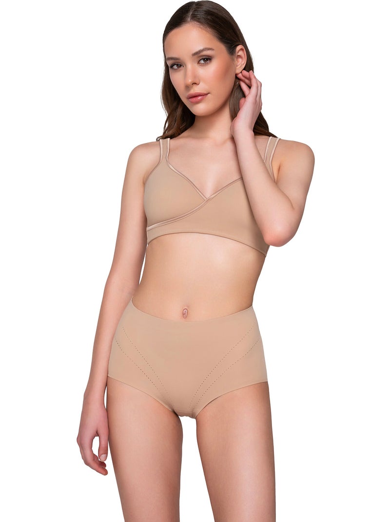 Boxer gainant SCULPT Beige - Kiabi