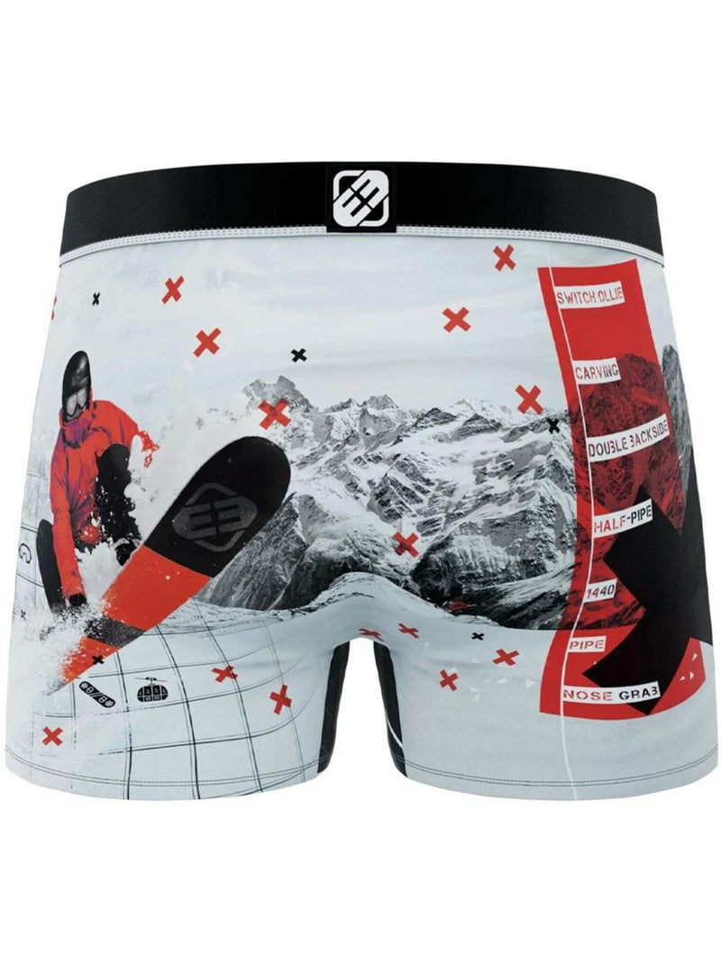 Boxer Garçon Freegun Gris Argenté - Kiabi