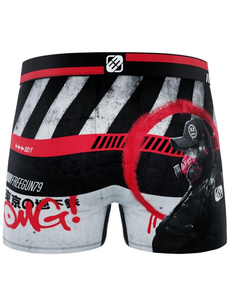 Boxer Garçon Freegun Noir - Kiabi