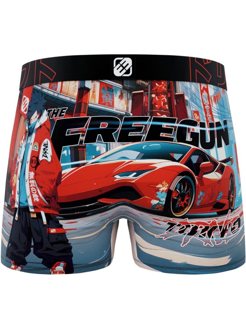 Boxer Garçon Freegun Rouge - Kiabi
