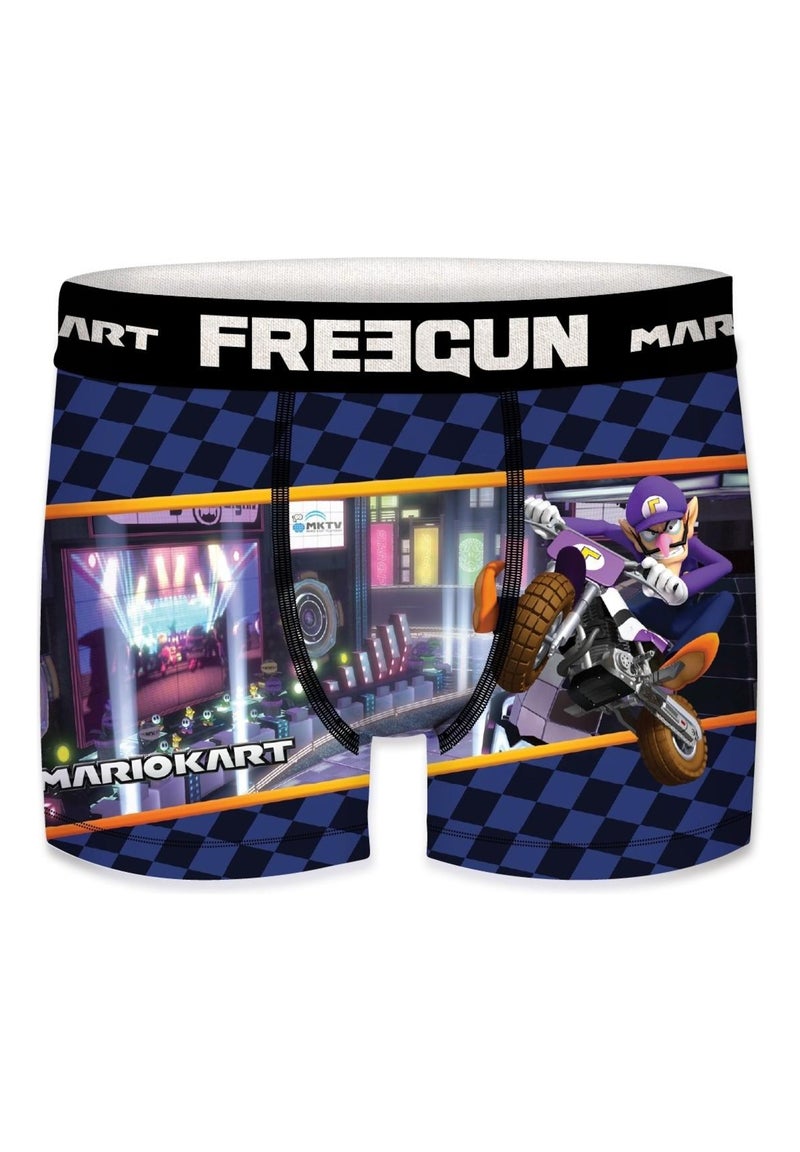 Boxer garçon Mario Kart Waluigi Freegun Violet - Kiabi