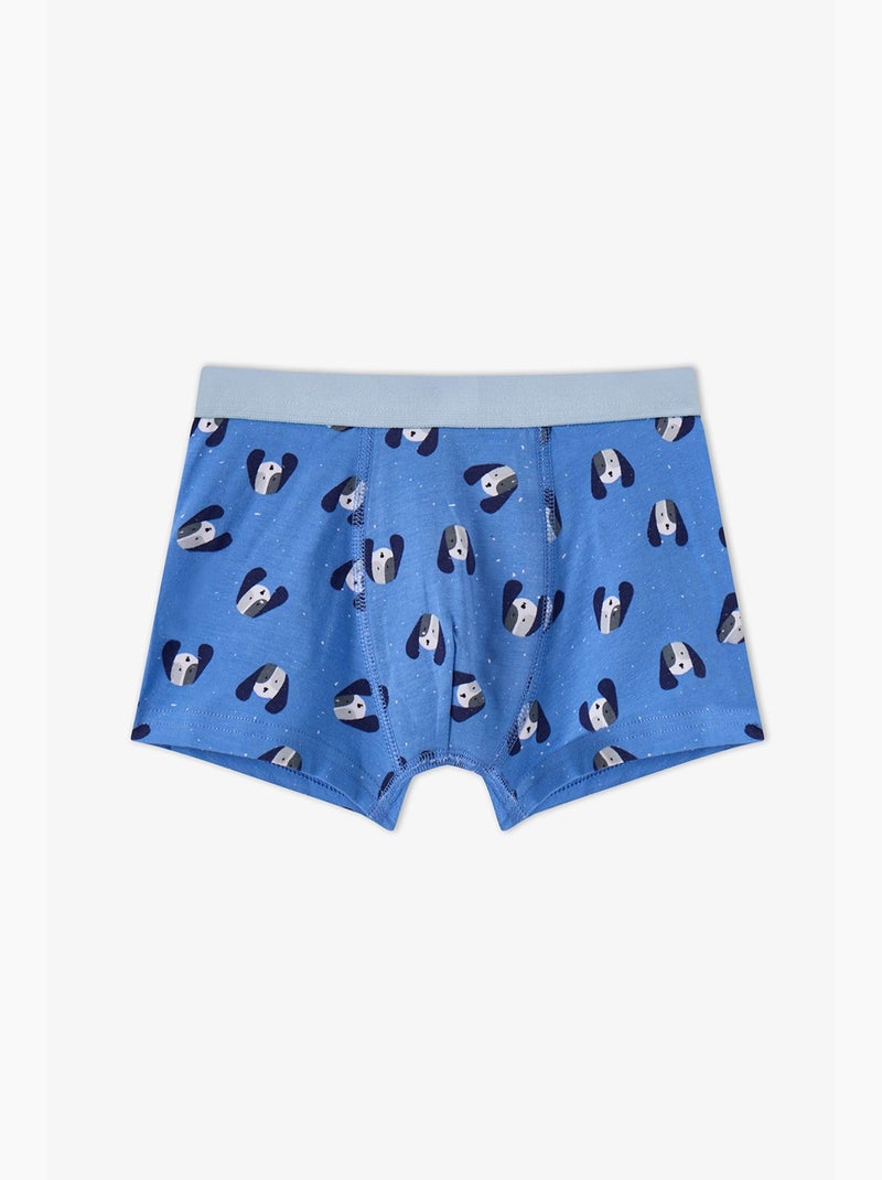 Boxer garçon paws for joy en coton penti Bleu marine - Kiabi