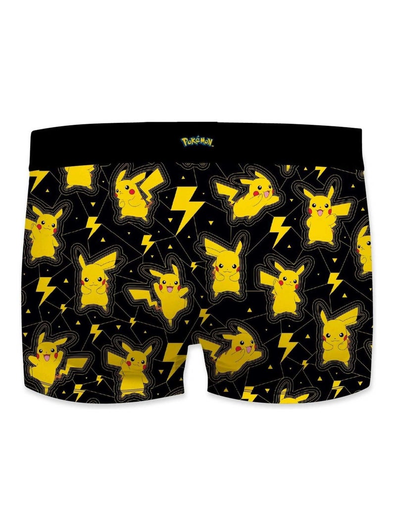 Boxer garçon Pokémon Pikachu Thunder Freegun Jaune - Kiabi