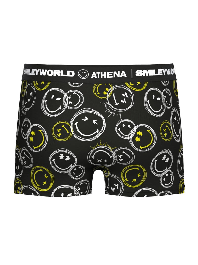 Boxer garçon SmileyWorld® I Athena Noir Multicolore - Kiabi