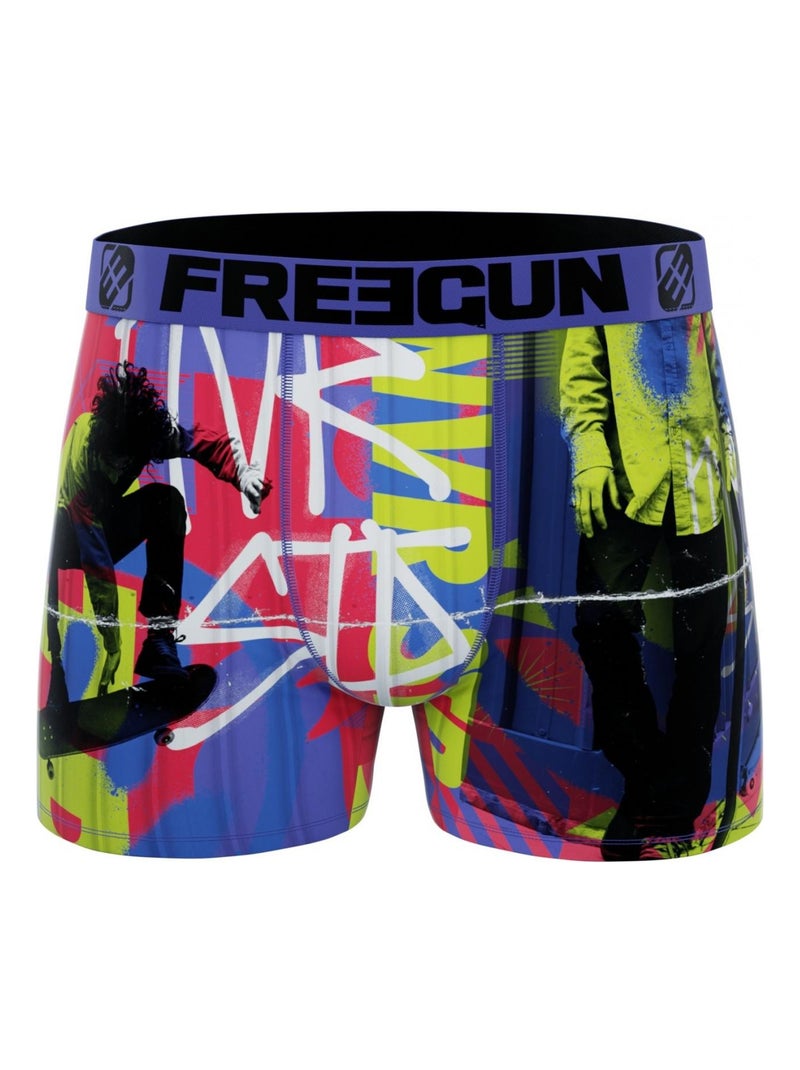 Boxer garçon Winter Sport Jump Freegun Violet - Kiabi