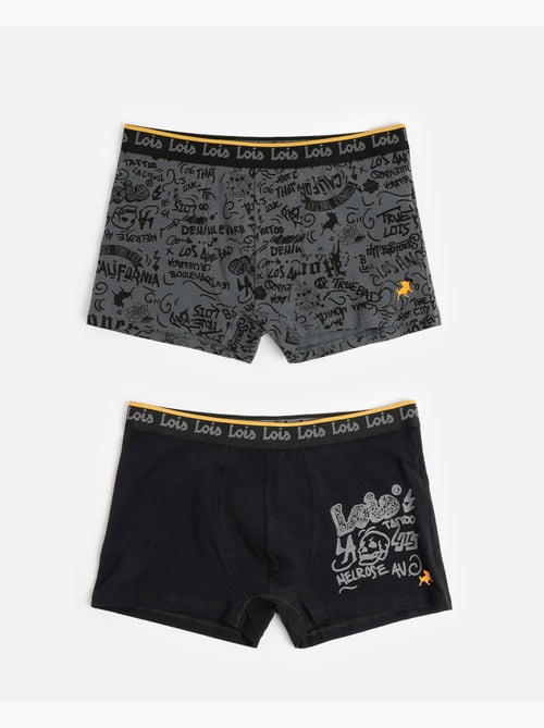 Boxer Graffiti LOIS pour homme (boîte de 2) - Kiabi Boxer Graffiti LOIS pour homme (boîte de 2) - Kiabi