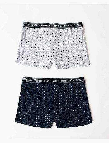 Boxer homme à pois ANTONIO MIRO (boîte de 2 unités)