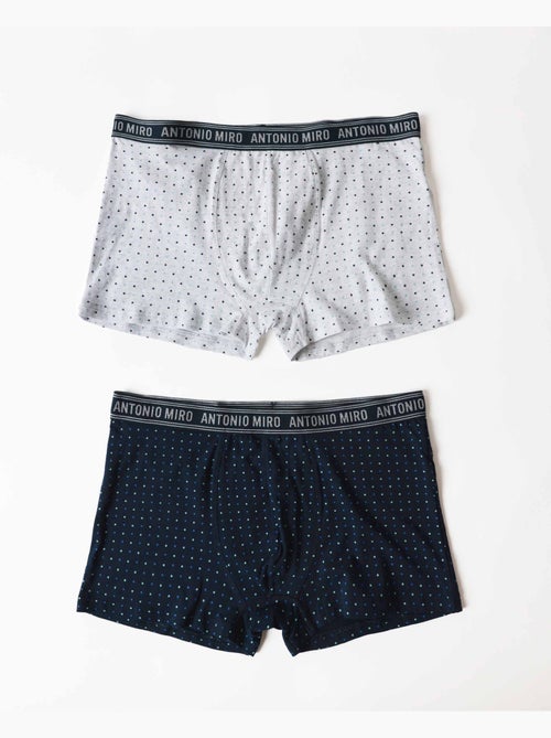 Boxer homme à pois ANTONIO MIRO (boîte de 2 unités) - Kiabi Boxer homme à pois ANTONIO MIRO (boîte de 2 unités) - Kiabi