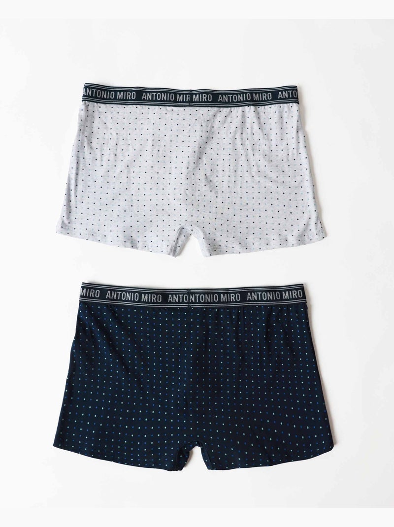 Boxer homme à pois ANTONIO MIRO (boîte de 2 unités) Multicolore - Kiabi