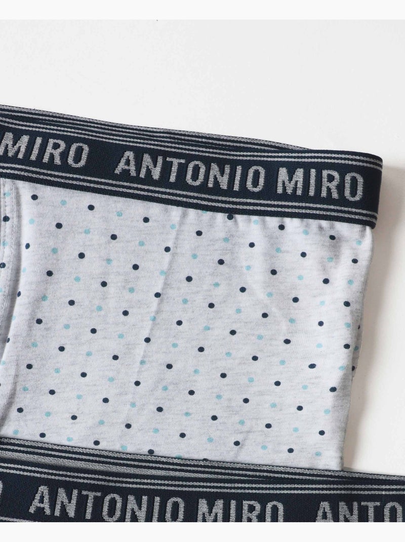 Boxer homme à pois ANTONIO MIRO (boîte de 2 unités) Multicolore - Kiabi