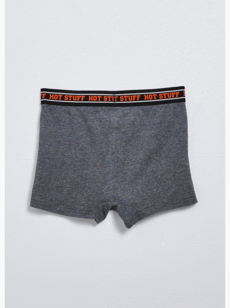 Boxer homme avec licence Hot Stuff - AFIBEL Gris foncé - Kiabi