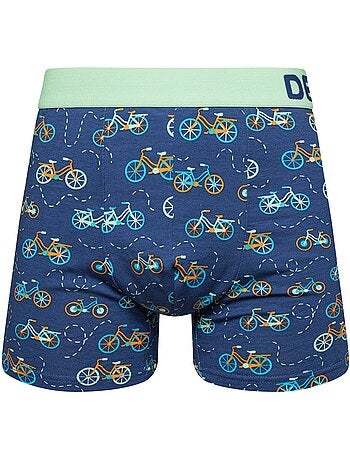 Boxer Homme Bicyclettes Oranges