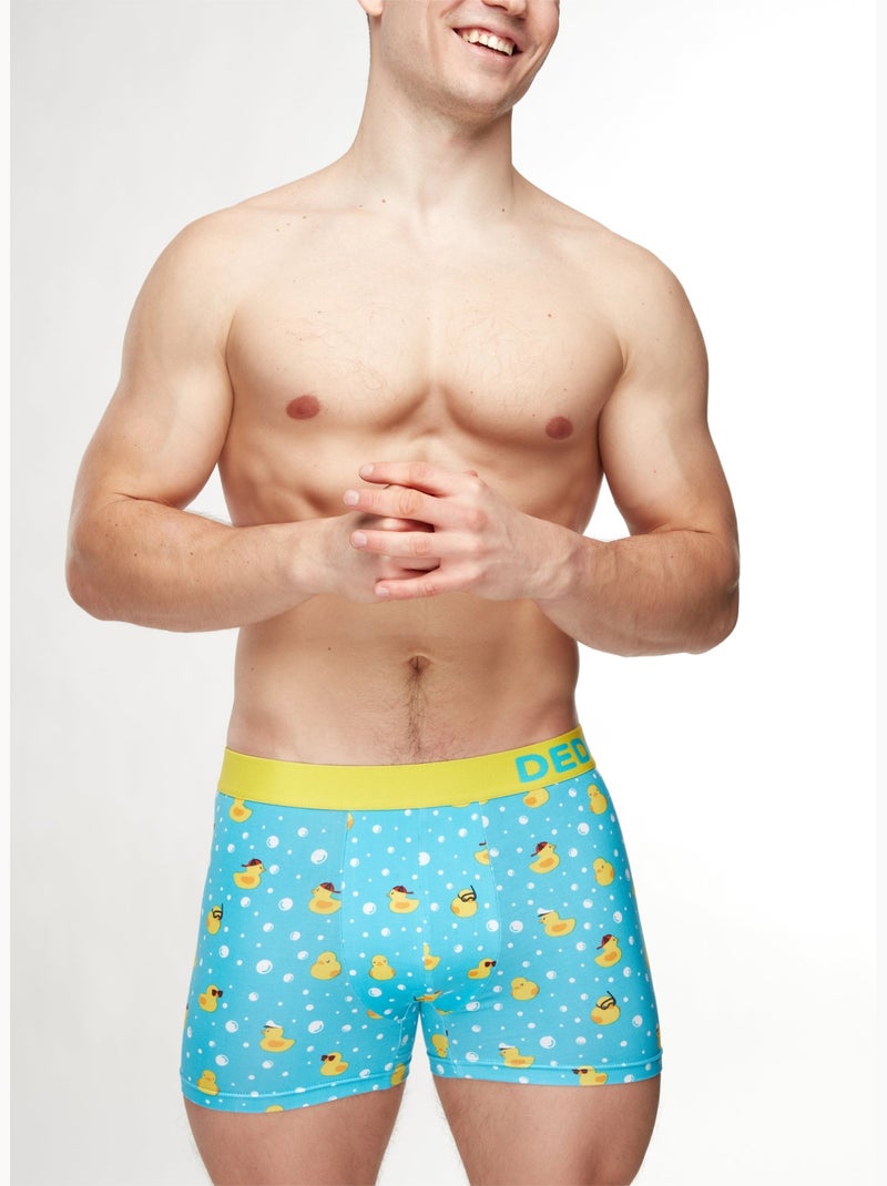 Boxer Homme Canards de Bain Turquoise - Kiabi