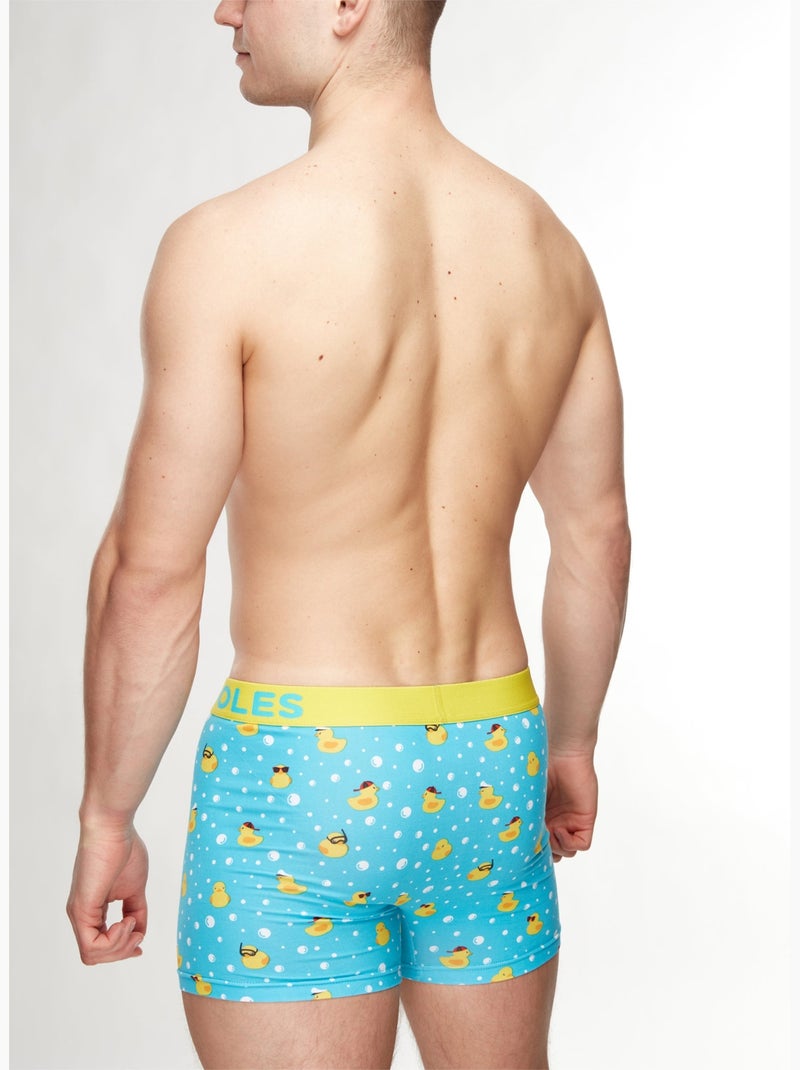 Boxer Homme Canards de Bain Turquoise - Kiabi
