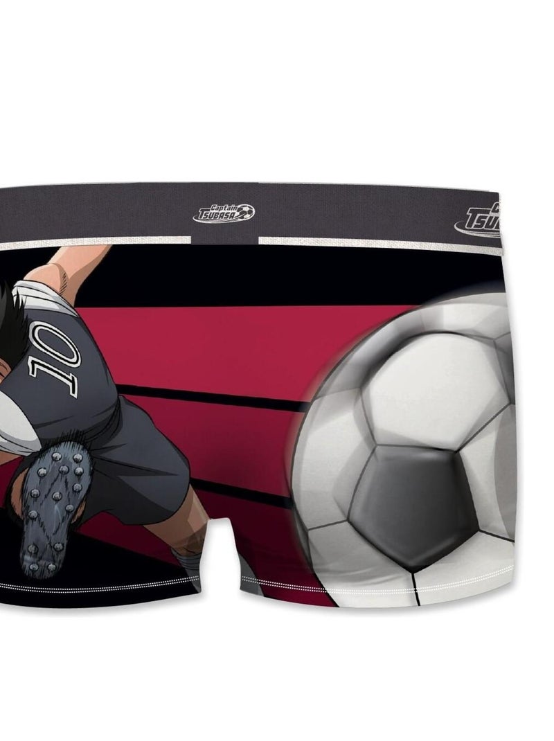 Boxer homme Captain Tsubasa Shot Freegun Rouge - Kiabi