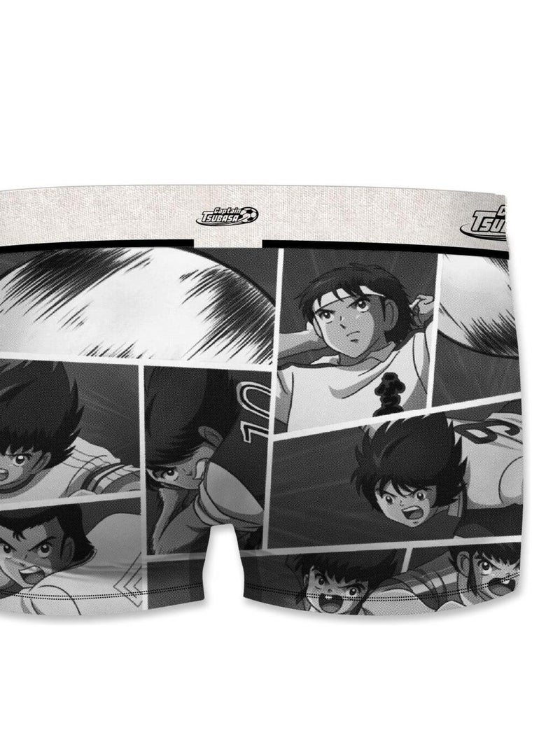 Boxer homme Captain Tsubasa Speed Freegun Gris - Kiabi