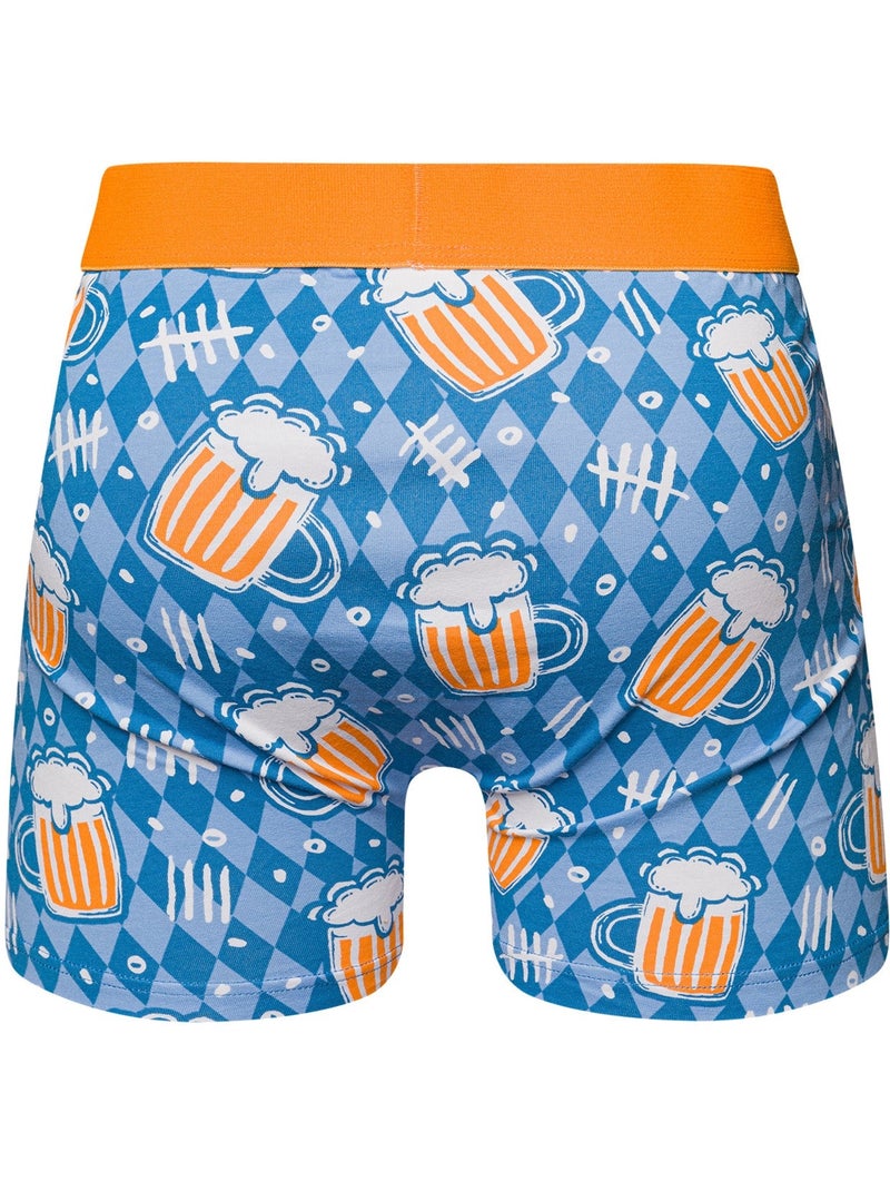 Boxer Homme Comptage de Bières Bleu - Kiabi