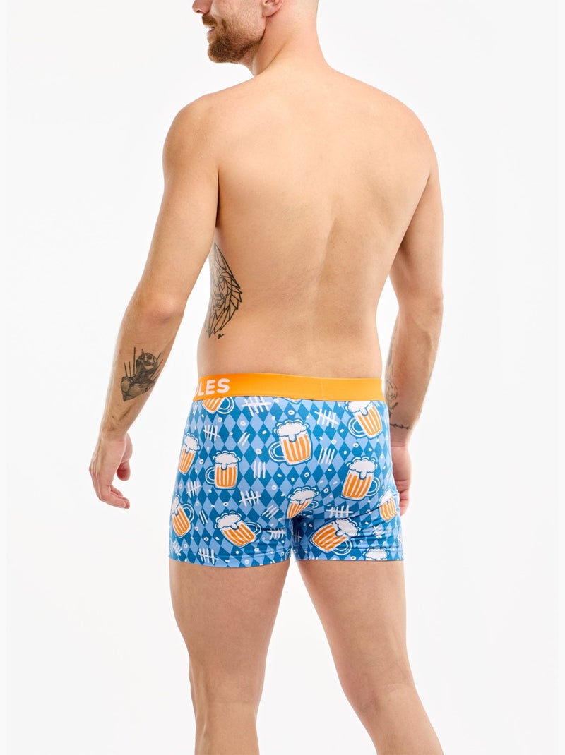 Boxer Homme Comptage de Bières Bleu - Kiabi
