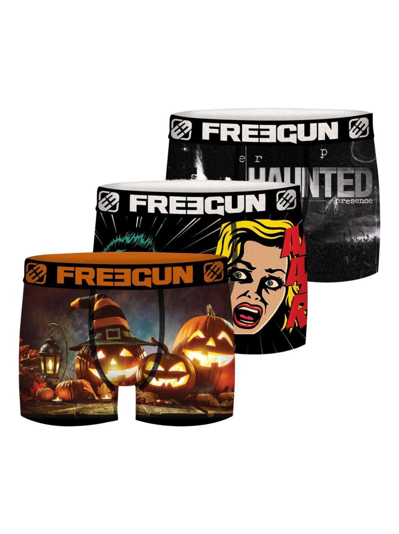 Boxer homme Dark Halloween Freegun Noir - Kiabi