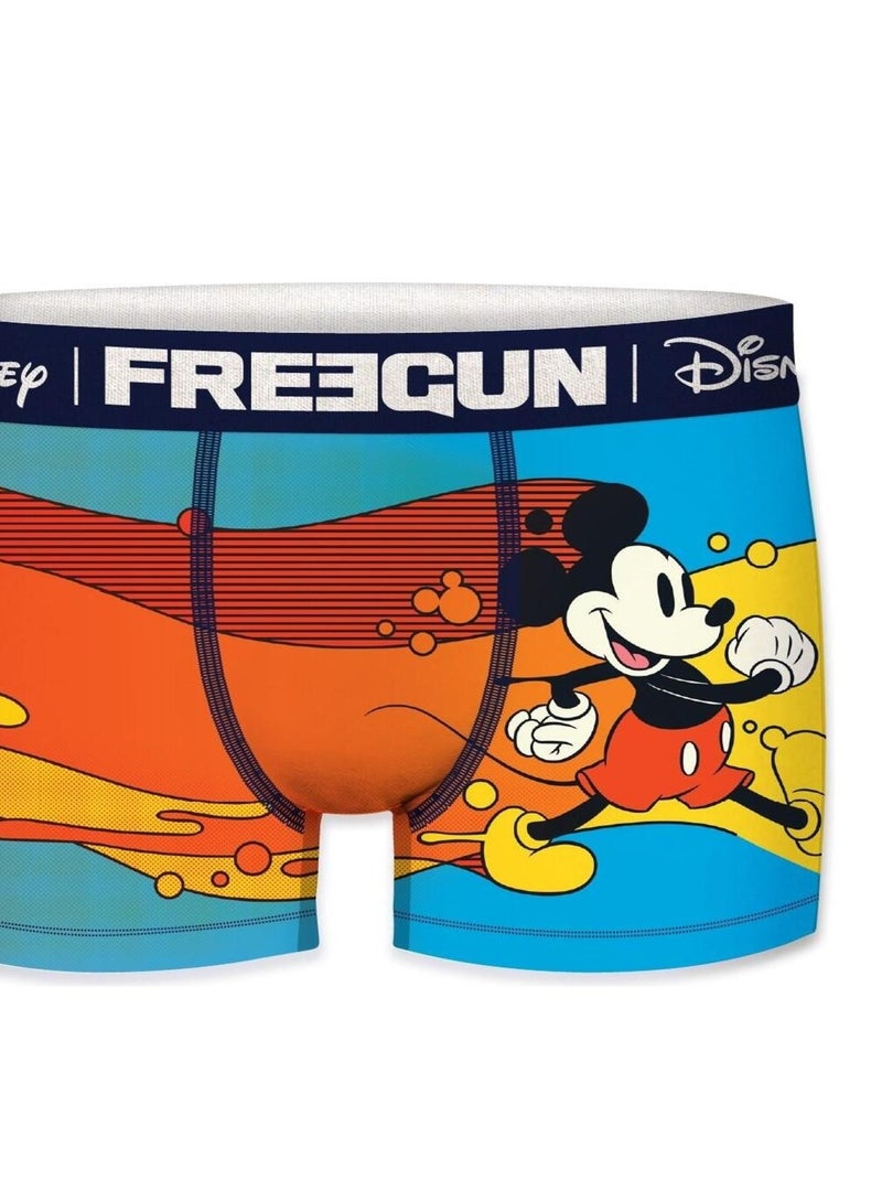 Boxer homme Disney Mickey Paint Freegun Orange - Kiabi