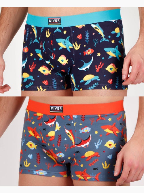 Boxer homme DIVER (boîte de 2) - Kiabi Boxer homme DIVER (boîte de 2) - Kiabi