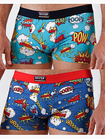 Boxer homme DIVER Comic (boîte de 2)