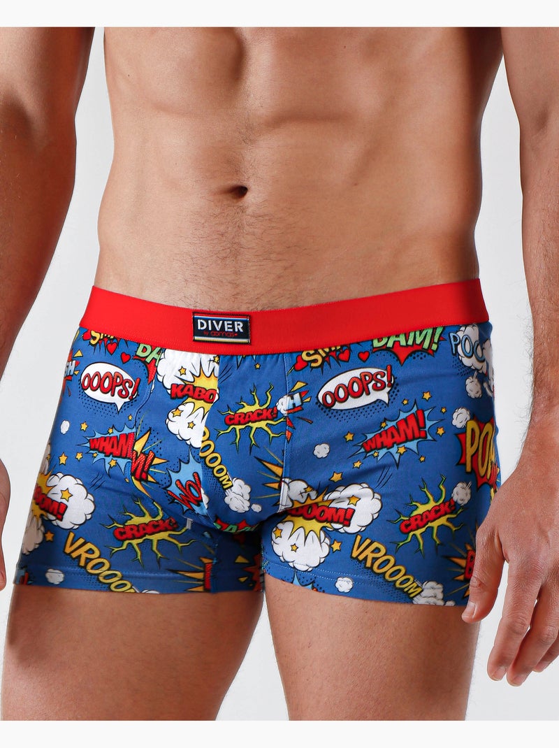 Boxer homme DIVER Comic (boîte de 2) Multicolore - Kiabi