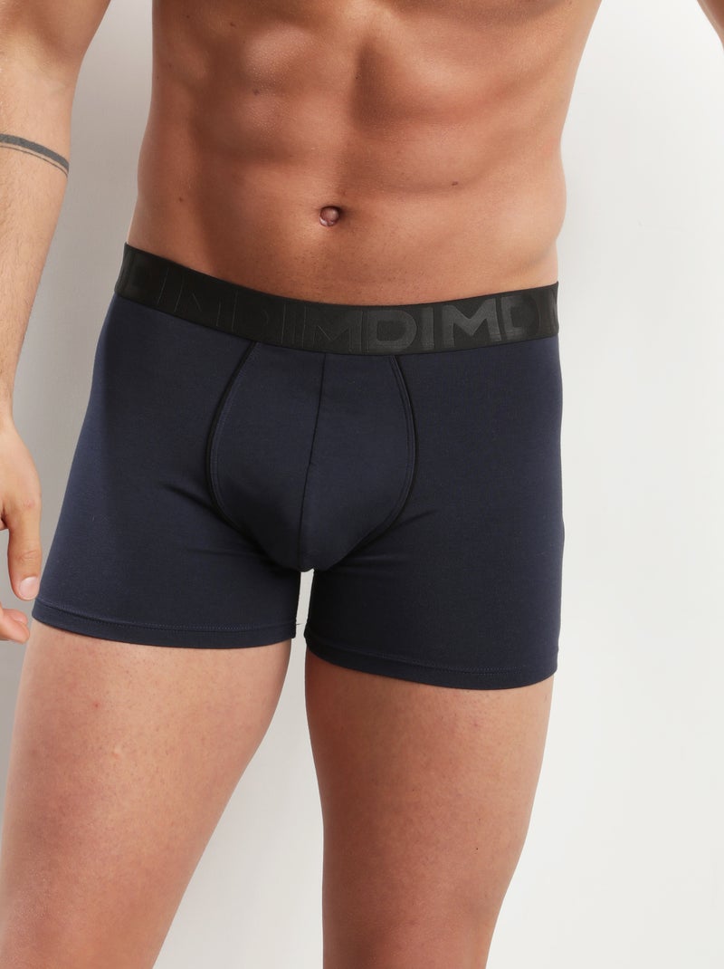 Boxer homme en coton modal Classic Bleu - Kiabi