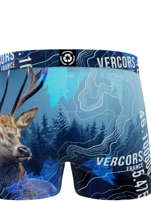Boxer homme en polyester recyclé Animal Savage Deer Freegun - Kiabi