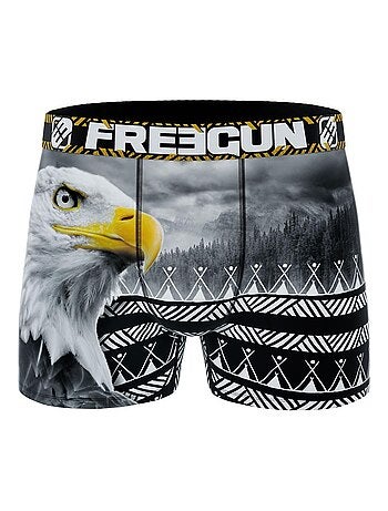 Boxer homme en polyester recyclé Savage Animals Eagle Freegun