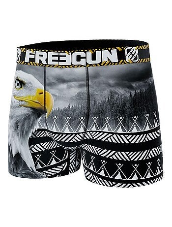 Boxer homme en polyester recyclé Savage Animals Eagle Freegun