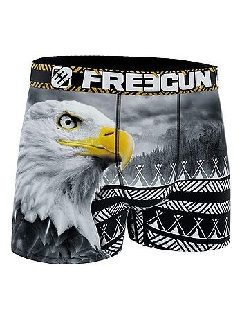 Boxer homme en polyester recyclé Savage Animals Eagle Freegun