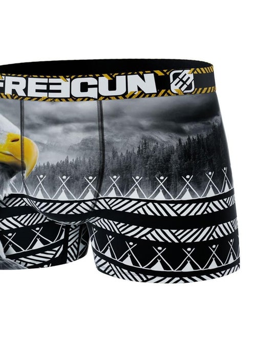 Boxer homme en polyester recyclé Savage Animals Eagle Freegun - Kiabi Boxer homme en polyester recyclé Savage Animals Eagle Freegun - Kiabi