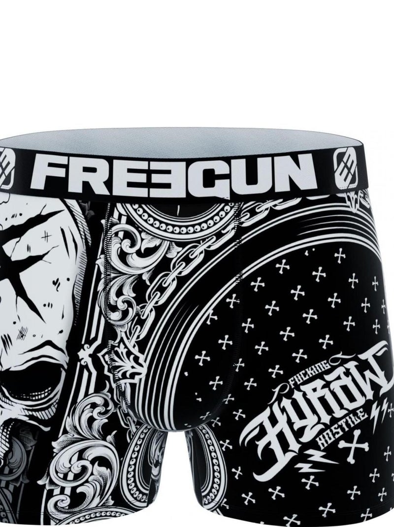Boxer homme Hyraw Bandana Freegun Noir - Kiabi