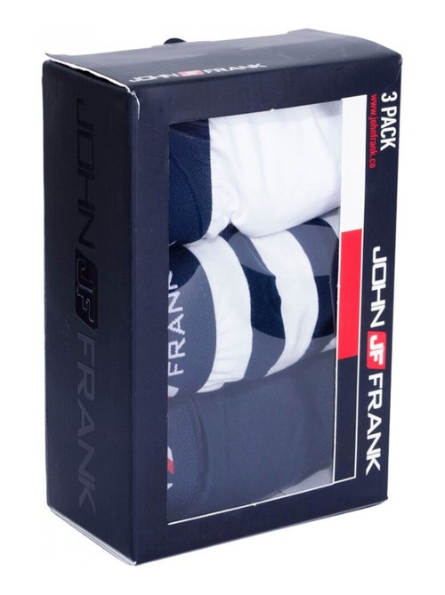 Boxer Homme JOHN FRANK  - Pack de 3 - Kiabi