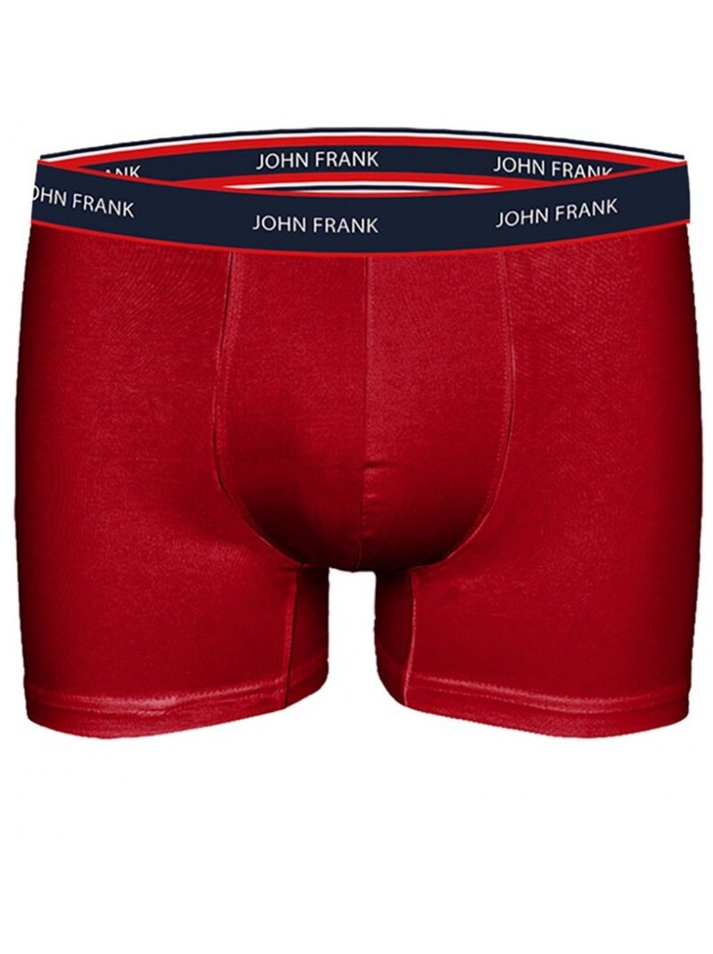 Boxer Homme JOHN FRANK  - Pack de 3 Bleu marine - Kiabi