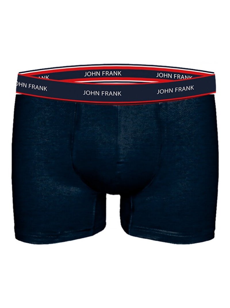 Boxer Homme JOHN FRANK  - Pack de 3 Bleu Vert Bleu - Kiabi