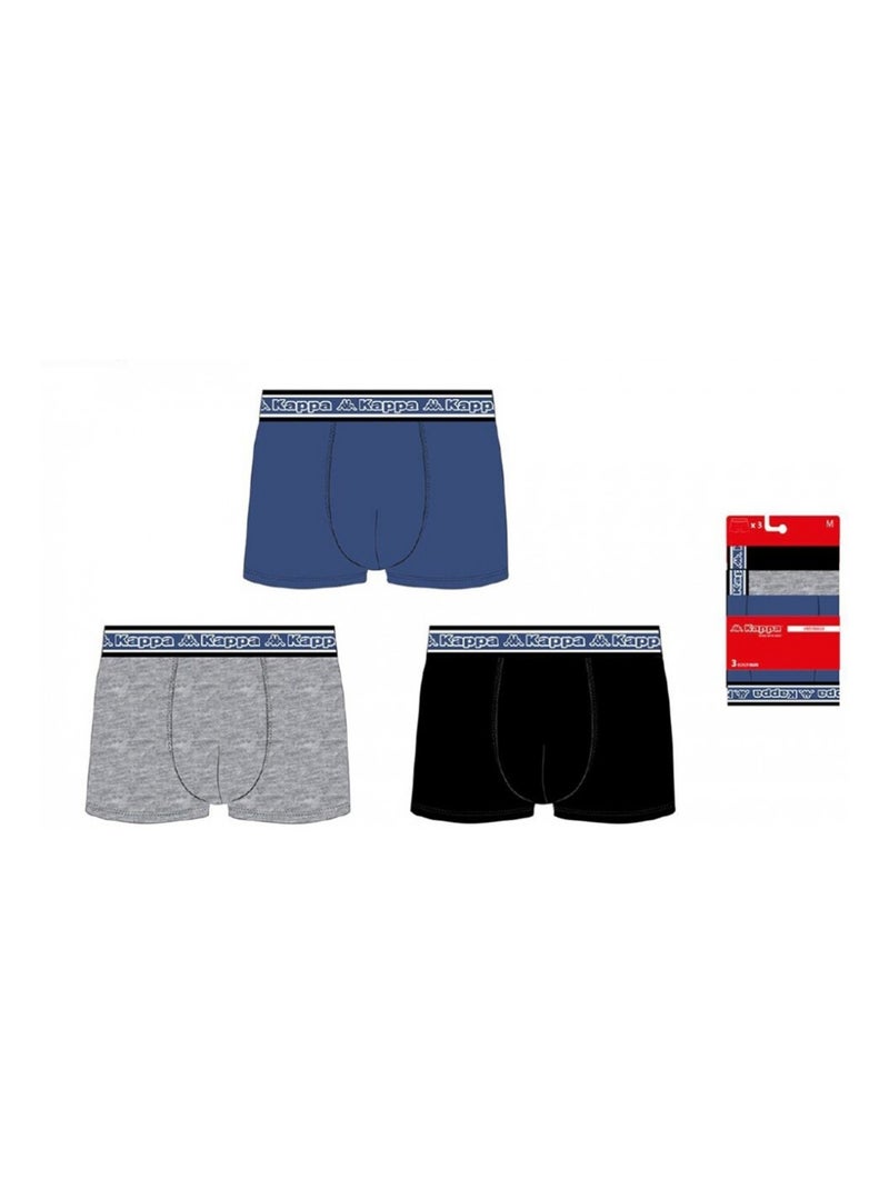 Boxer homme KAPPA - Pack de 6 Noir Multicolore Bleu - Kiabi