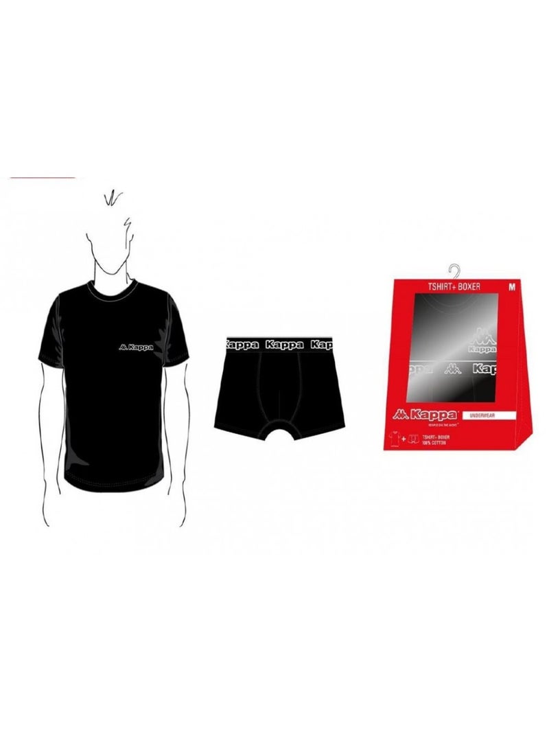 Boxer homme KAPPA Lot de 2 PACK CADEAUX - Pack de 2 Noir - Kiabi