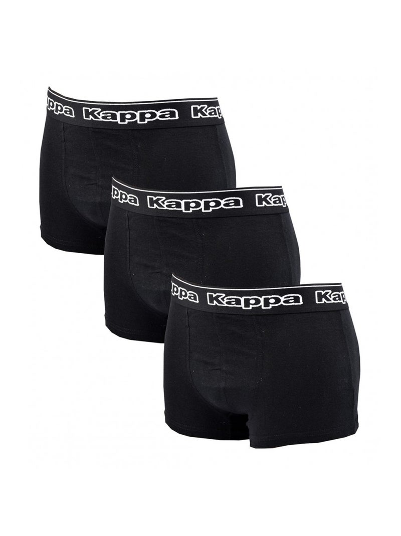 Boxer homme KAPPA Lot de 3 PACK CADEAUX - Pack de 3 Noir - Kiabi