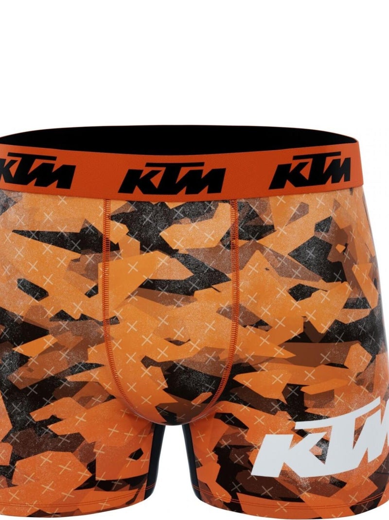 Boxer homme KTM Camouflage Freegun Orange - Kiabi