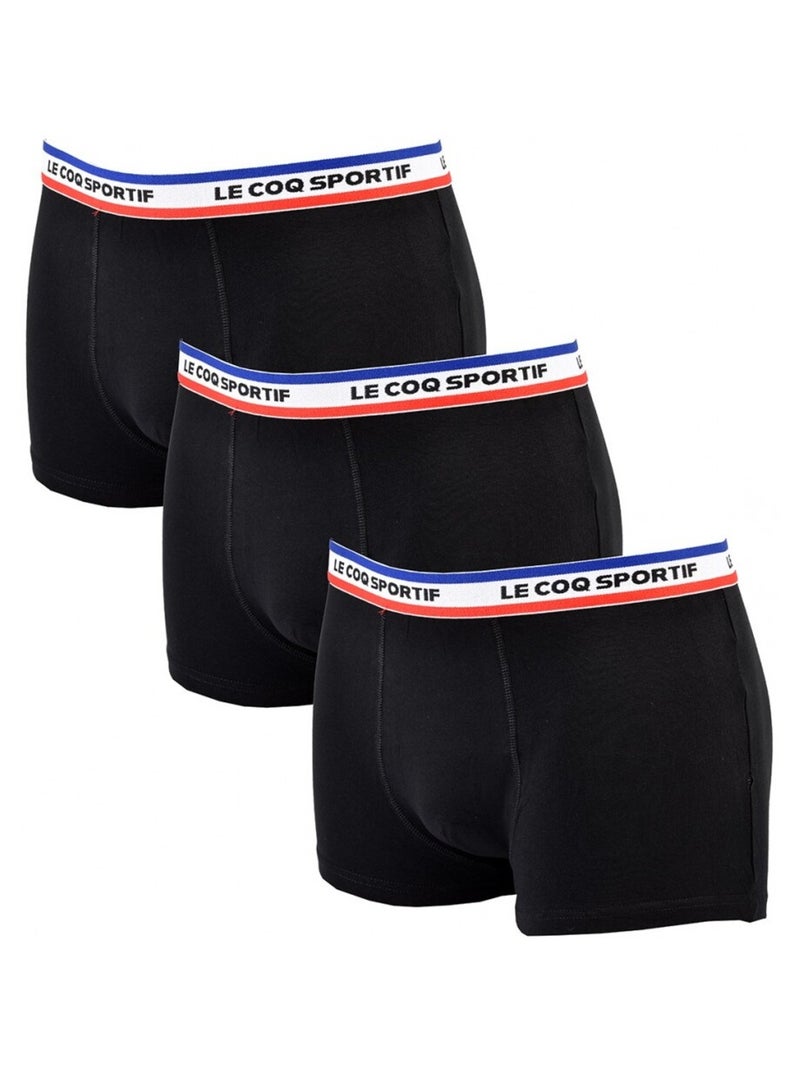 Boxer Homme LE COQ SPORTIF - Pack de 3 Noir - Kiabi