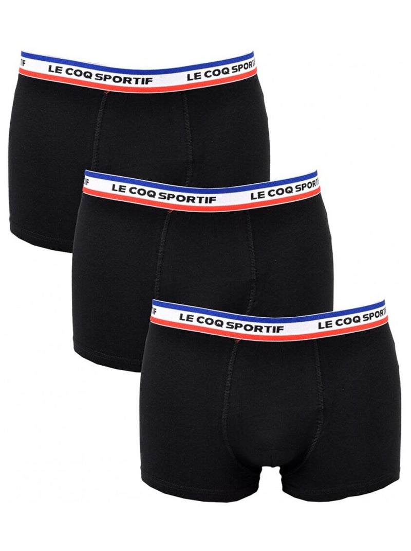 Boxer Homme LE COQ SPORTIF - Pack de 3 Noir - Kiabi