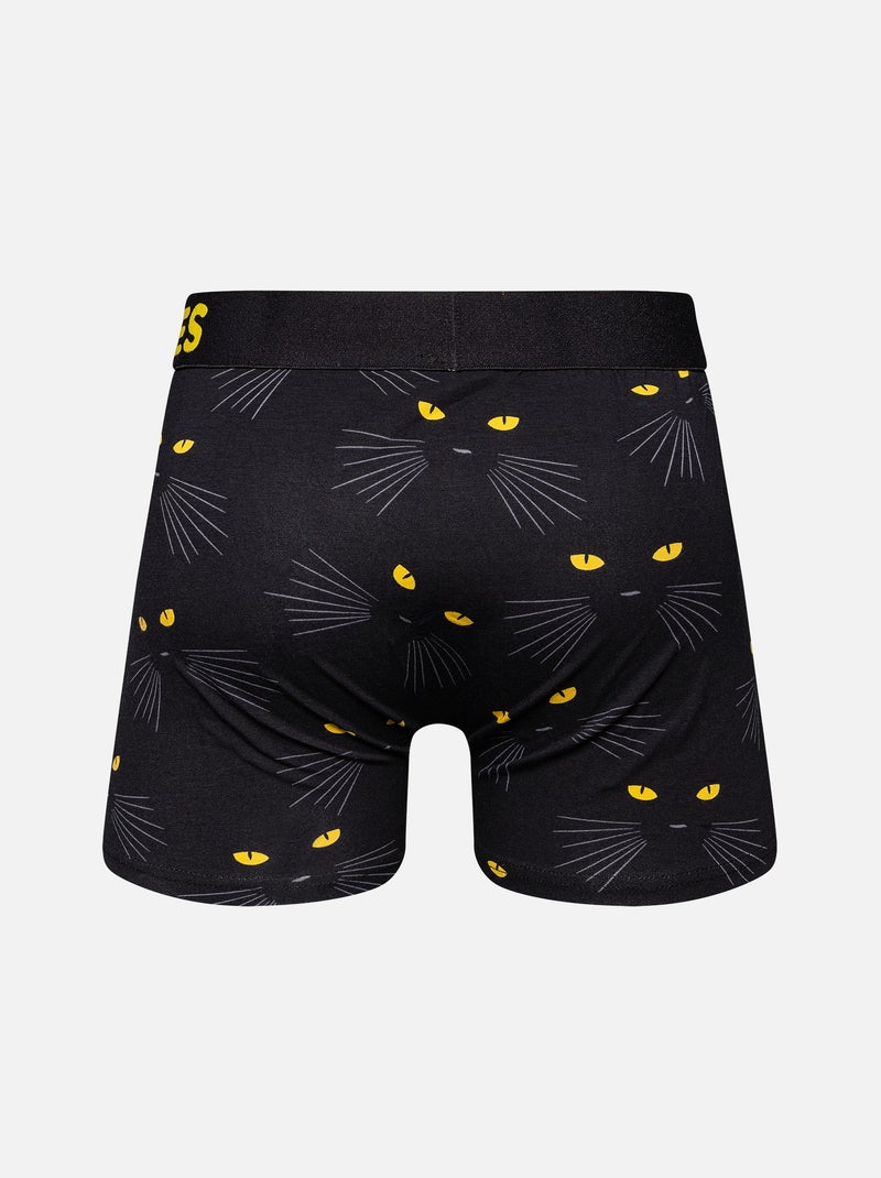 Boxer Homme Les Yeux de Chat Noir - Kiabi
