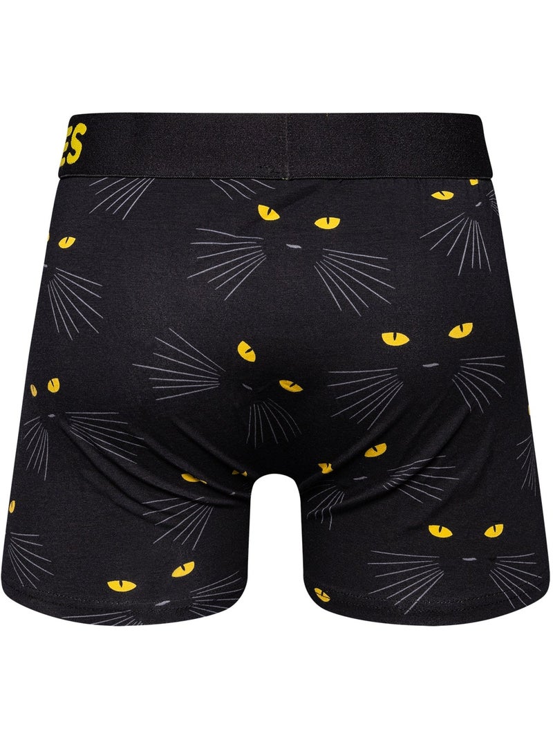 Boxer Homme Les Yeux de Chat Noir - Kiabi