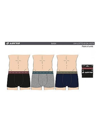 Boxer homme LOTTO - Pack de 3