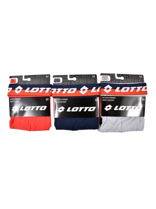 Boxer homme LOTTO - Pack de 3 - Kiabi