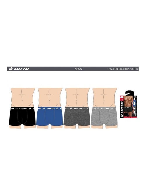 Boxer homme LOTTO - Pack de 4 - Kiabi