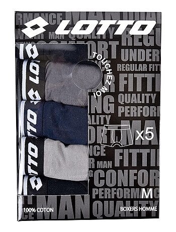 Boxer homme LOTTO - Pack de 5